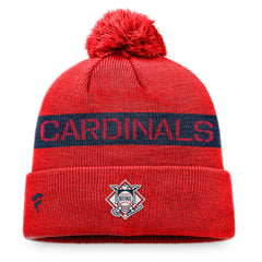 MLB St. Louis Cardinals Fanatics League Logo Cuffed Knit Hat with Pom
