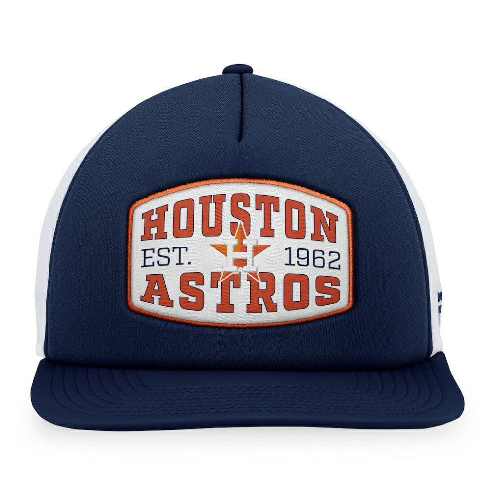 MLB Houston Astros Fanatics Foam Front Patch Trucker Snapback Hat