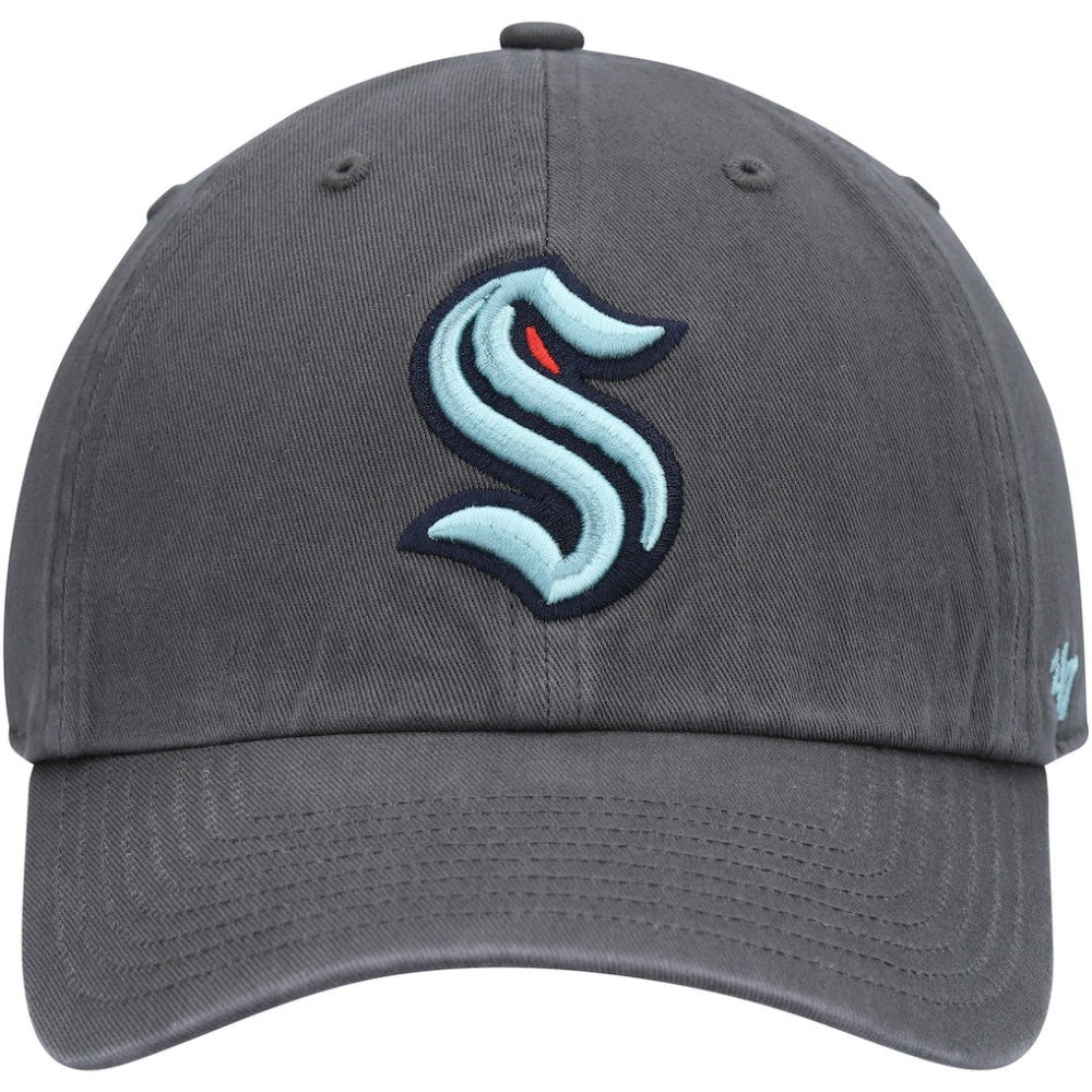 NHL Charcoal Seattle Kraken '47 Clean Up Adjustable Hat