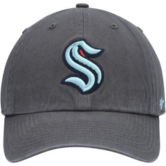 NHL Charcoal Seattle Kraken '47 Clean Up Adjustable Hat
