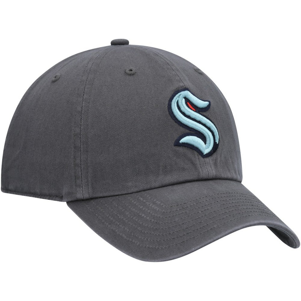 NHL Charcoal Seattle Kraken '47 Clean Up Adjustable Hat