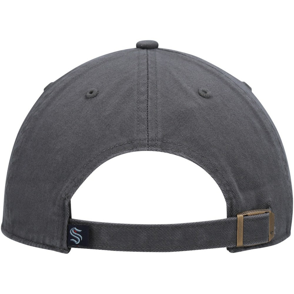 NHL Charcoal Seattle Kraken '47 Clean Up Adjustable Hat
