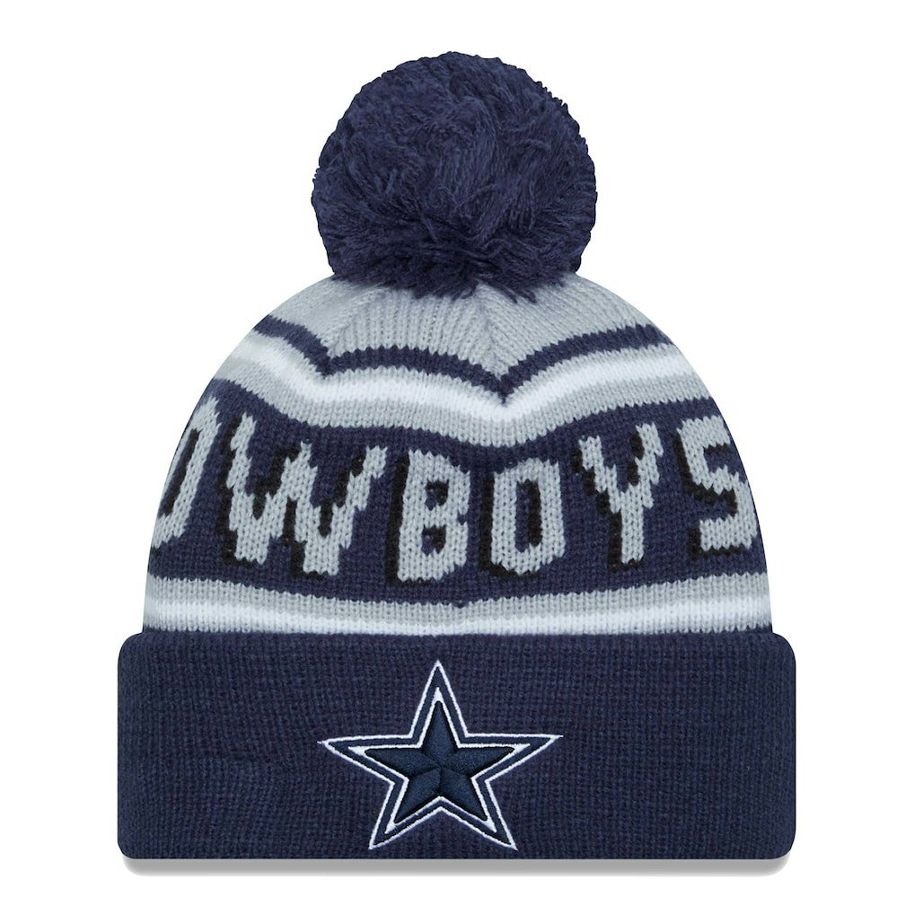 Main Cuffed Knit Hat with Pom - Dallas Cowboys