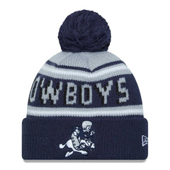 Youth Gridiron Classics Main Cuffed Knit Hat with Pom - Dallas Cowboys
