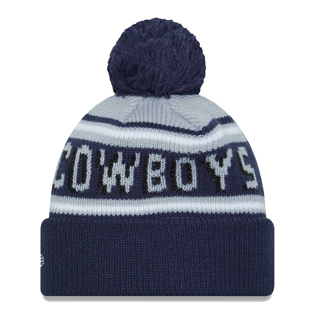 Youth Gridiron Classics Main Cuffed Knit Hat with Pom - Dallas Cowboys