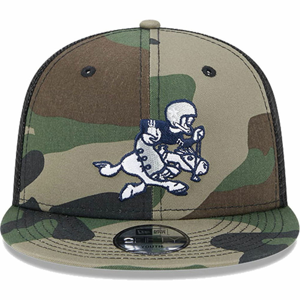 Youth Retro Joe Main Trucker 9FIFTY Snapback Hat - Dallas Cowboys