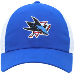 NHL Blue San Jose Sharks adidas Color Pop Trucker Adjustable Hat