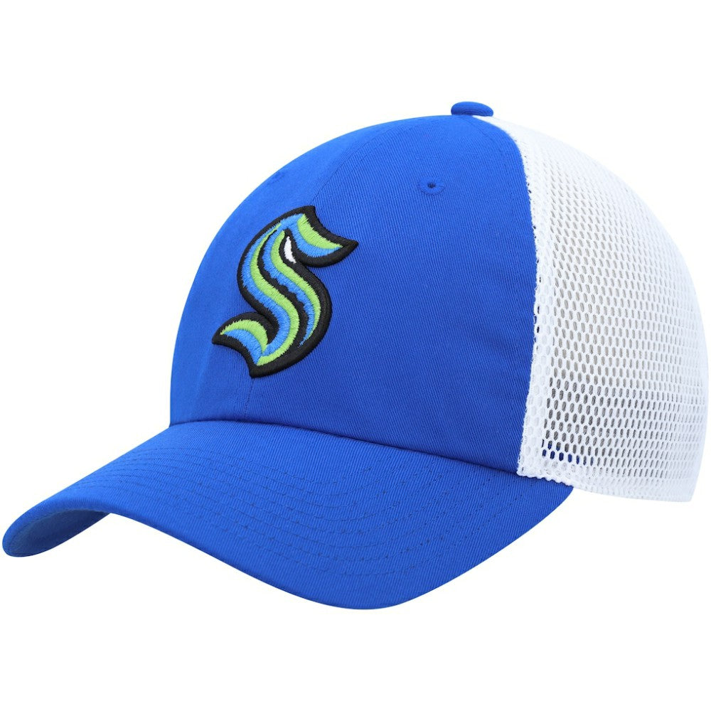 NHL Blue Seattle Kraken adidas Color Pop Trucker Adjustable Hat