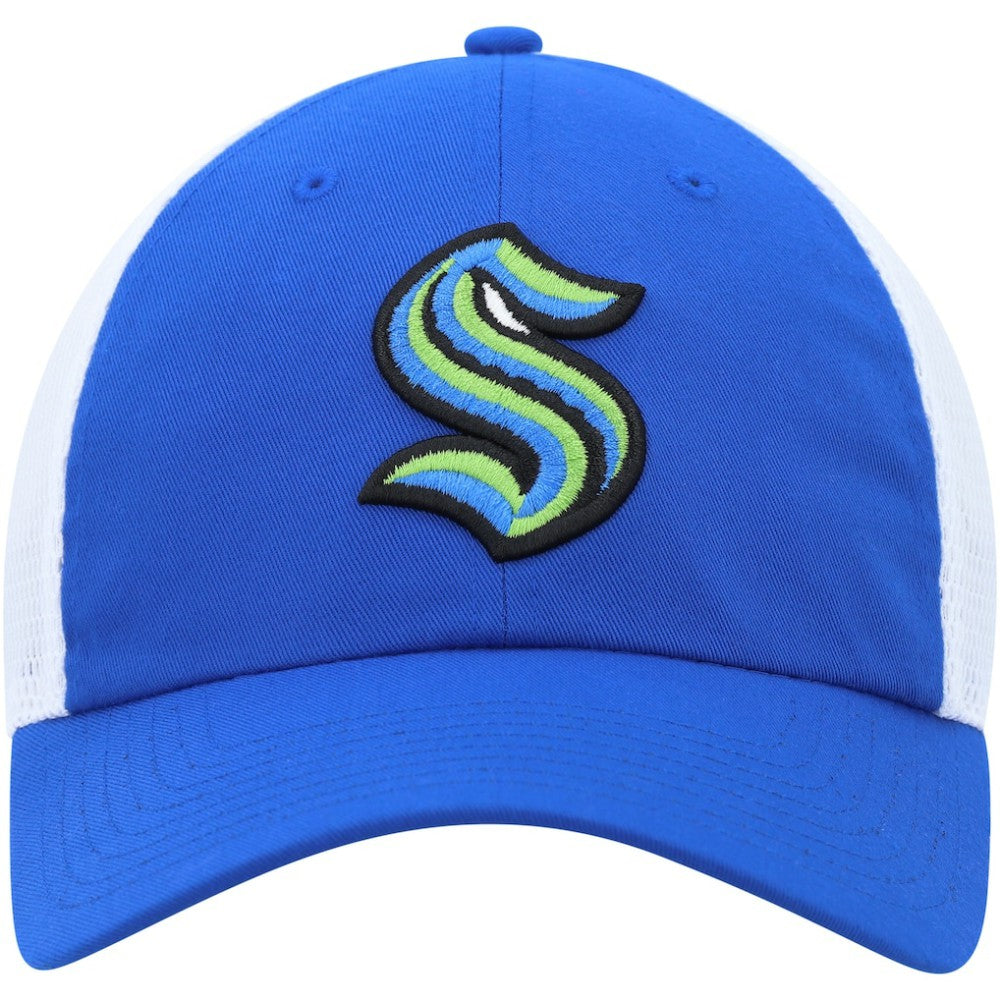 NHL Blue Seattle Kraken adidas Color Pop Trucker Adjustable Hat