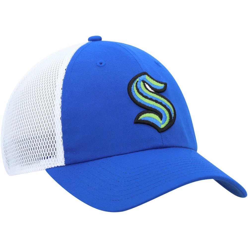 NHL Blue Seattle Kraken adidas Color Pop Trucker Adjustable Hat