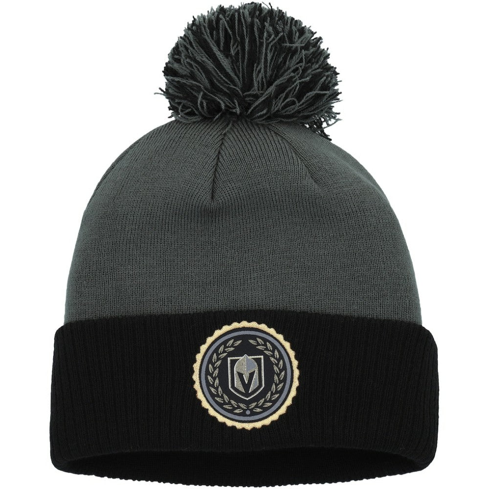 NHL Gray Vegas Golden Knights adidas Women's Laurel Cuffed Knit Hat with Pom