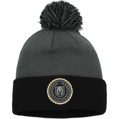 NHL Gray Vegas Golden Knights adidas Women's Laurel Cuffed Knit Hat with Pom