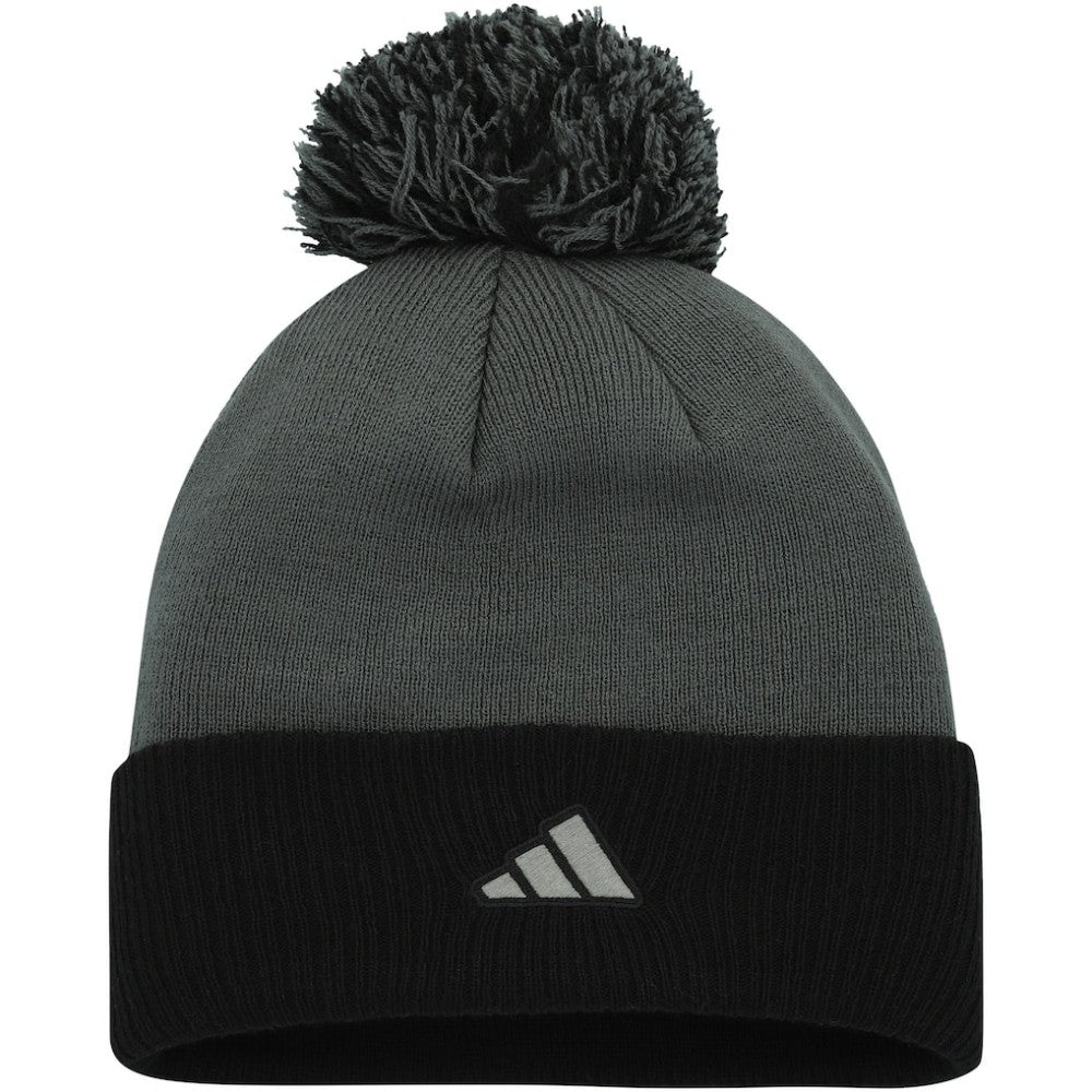 NHL Gray Vegas Golden Knights adidas Women's Laurel Cuffed Knit Hat with Pom