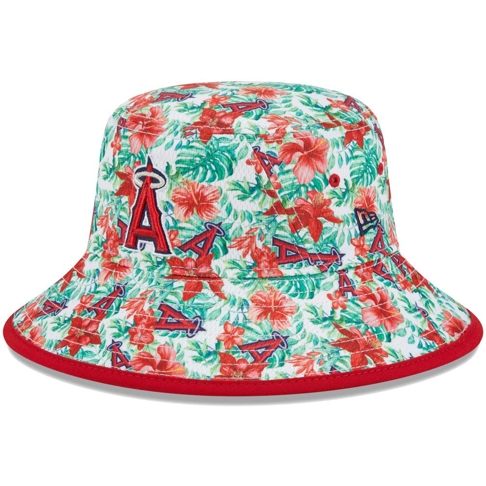 MLB Los Angeles Angels New Era Tropic Floral Bucket Hat