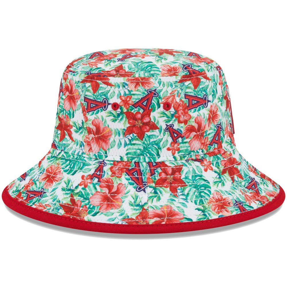 MLB Los Angeles Angels New Era Tropic Floral Bucket Hat
