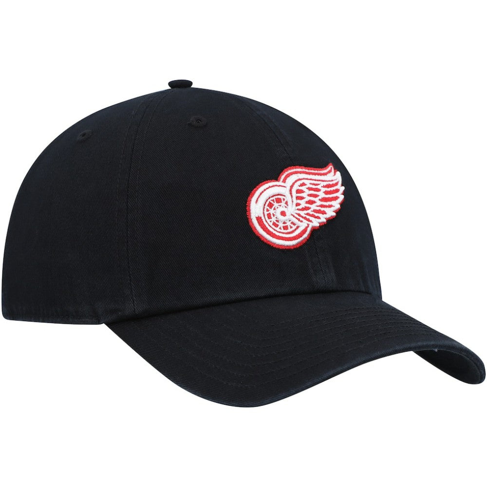 NHL Black Detroit Red Wings '47 Clean Up Adjustable Hat