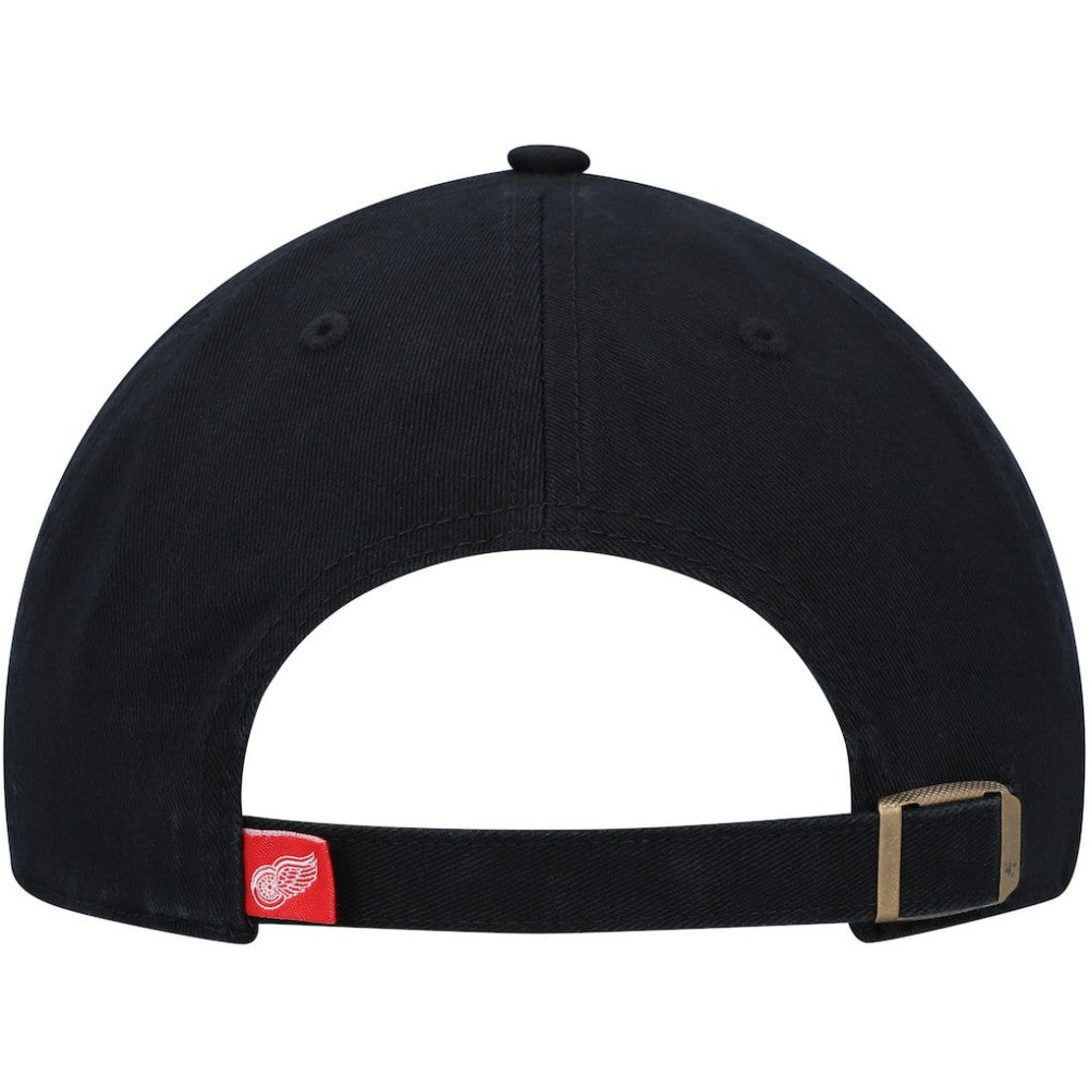 NHL Black Detroit Red Wings '47 Clean Up Adjustable Hat