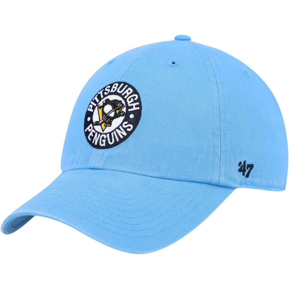 NHL Light Blue Pittsburgh Penguins '47 Clean Up Adjustable Hat