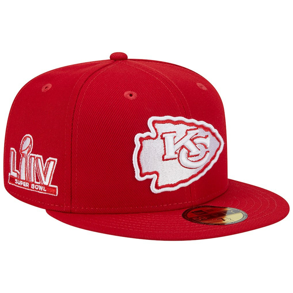 Super Bowl LIV Main Patch 59FIFTY Fitted Hat - Kansas City Chiefs
