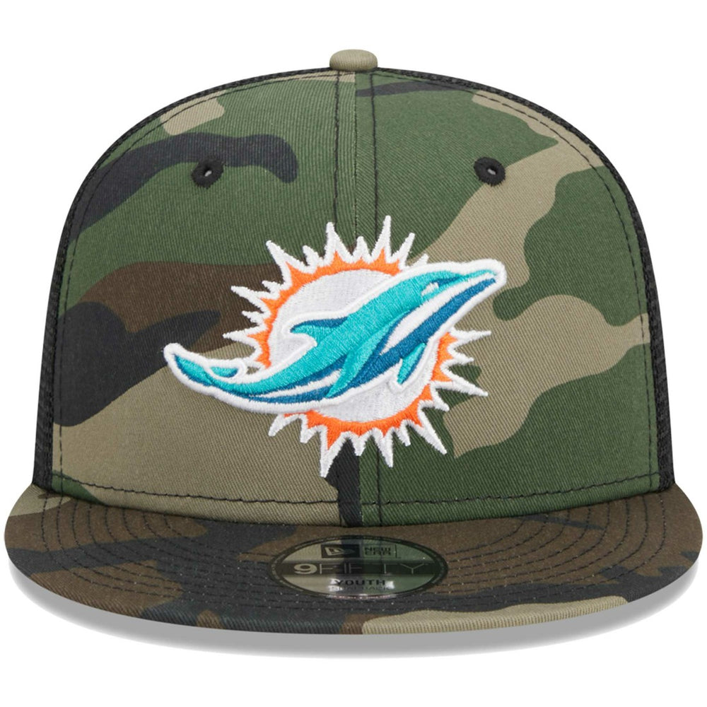 Youth Main Trucker 9FIFTY Snapback Hat - Miami Dolphins