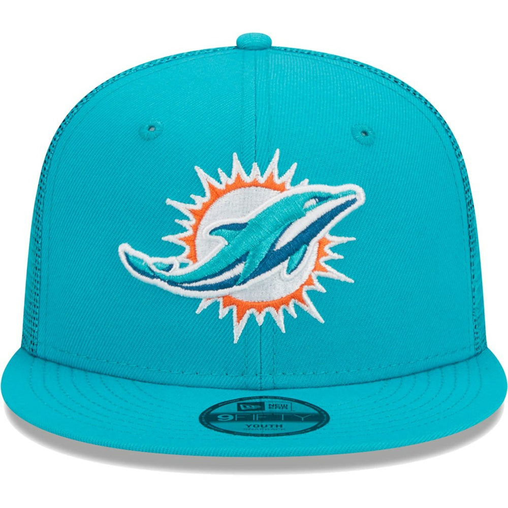 Youth Main Trucker 9FIFTY Snapback Hat - Miami Dolphins