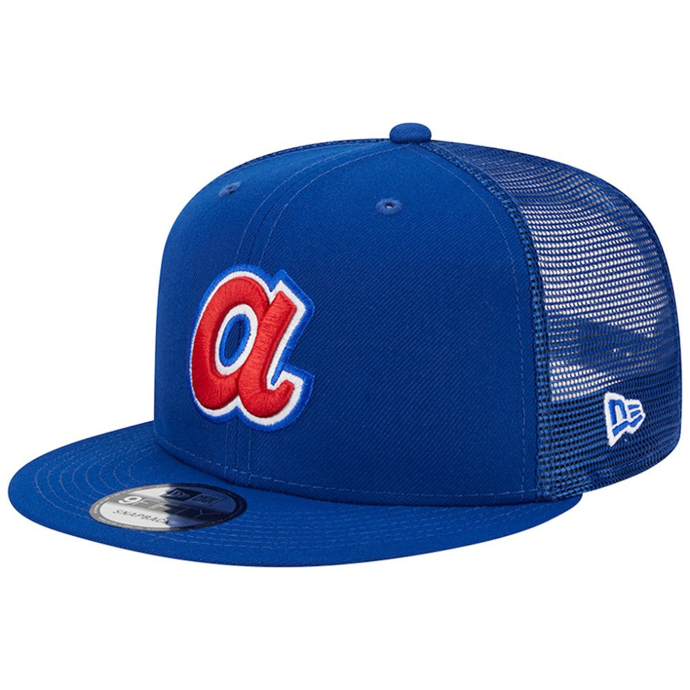 MLB Atlanta Braves New Era Cooperstown Collection Team Color Trucker 9FIFTY Snapback Hat