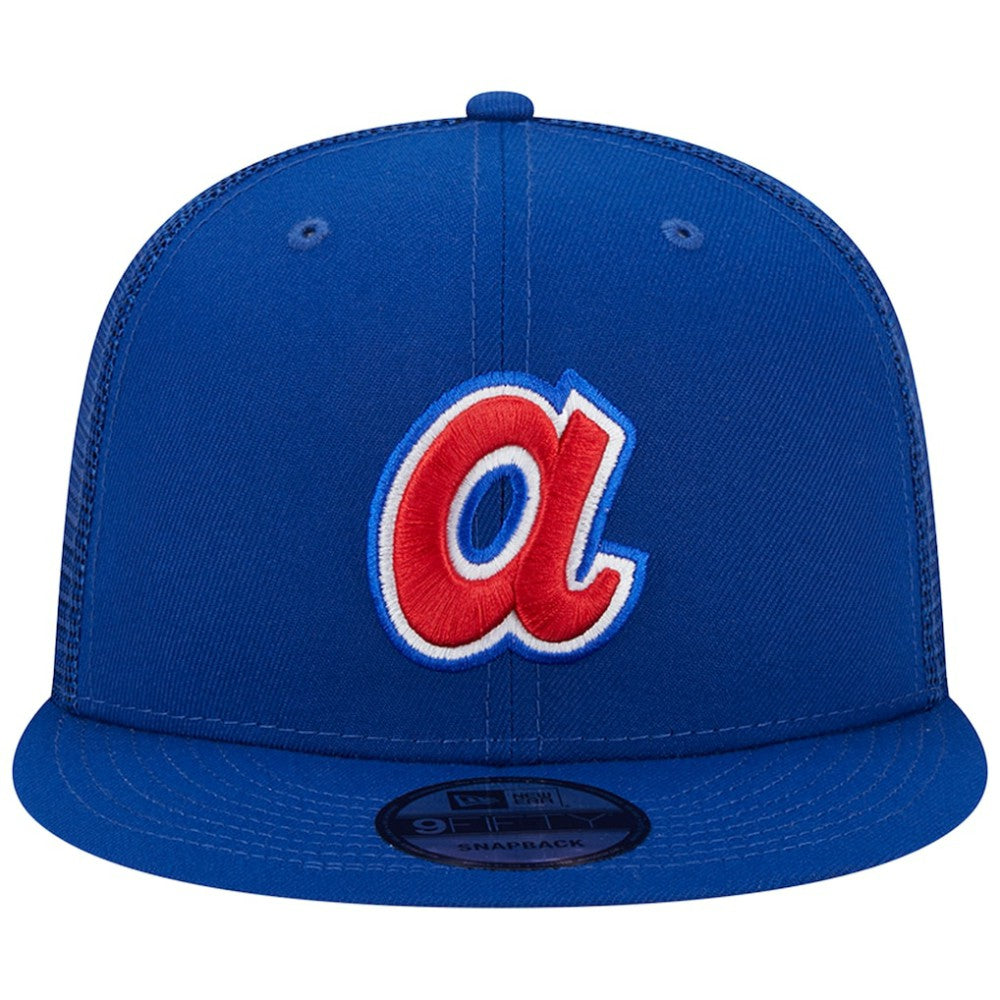 MLB Atlanta Braves New Era Cooperstown Collection Team Color Trucker 9FIFTY Snapback Hat