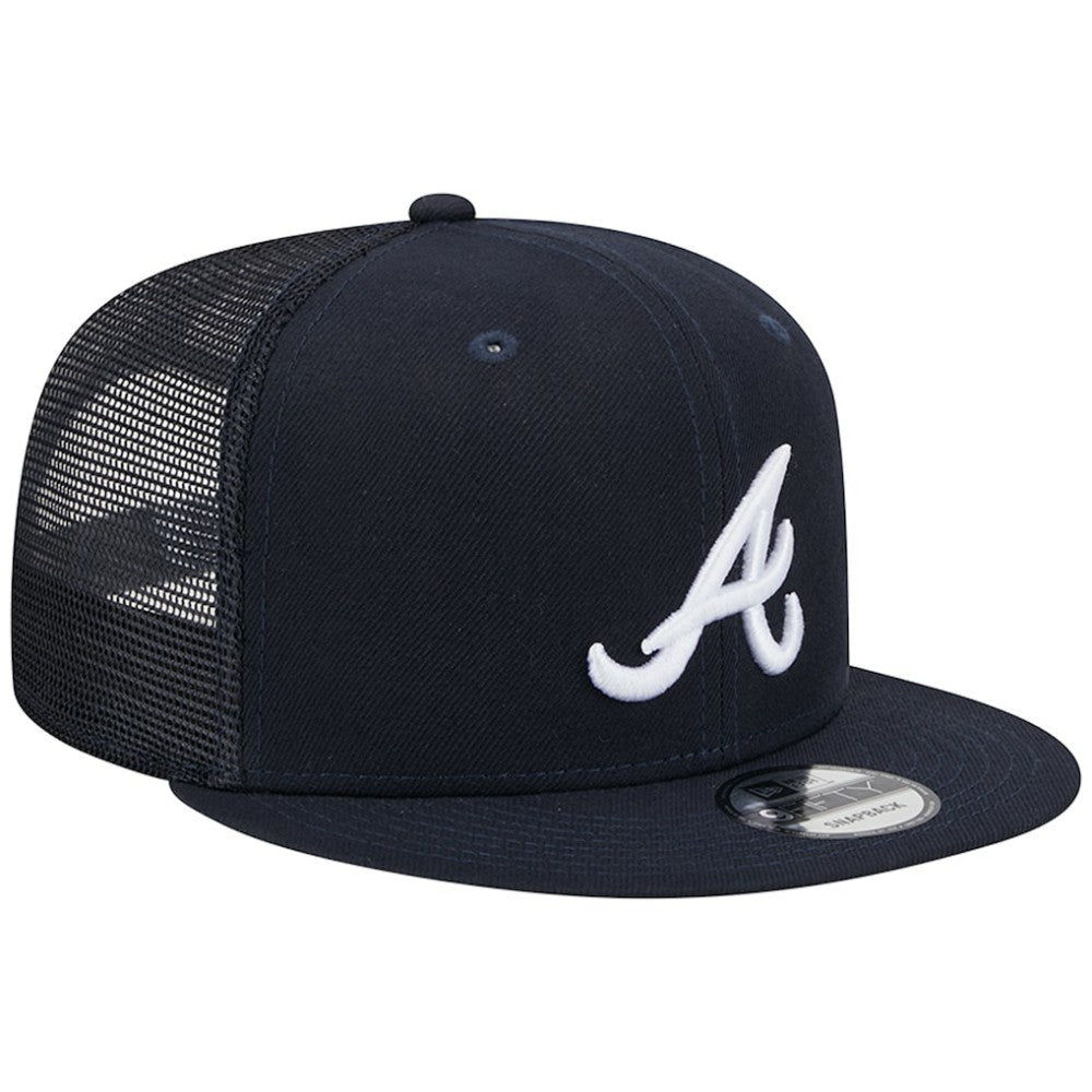 MLB Atlanta Braves New Era Team Color Trucker 9FIFTY Snapback Hat
