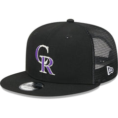 MLB Colorado Rockies New Era Team Color Trucker 9FIFTY Snapback Hat