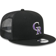 MLB Colorado Rockies New Era Team Color Trucker 9FIFTY Snapback Hat