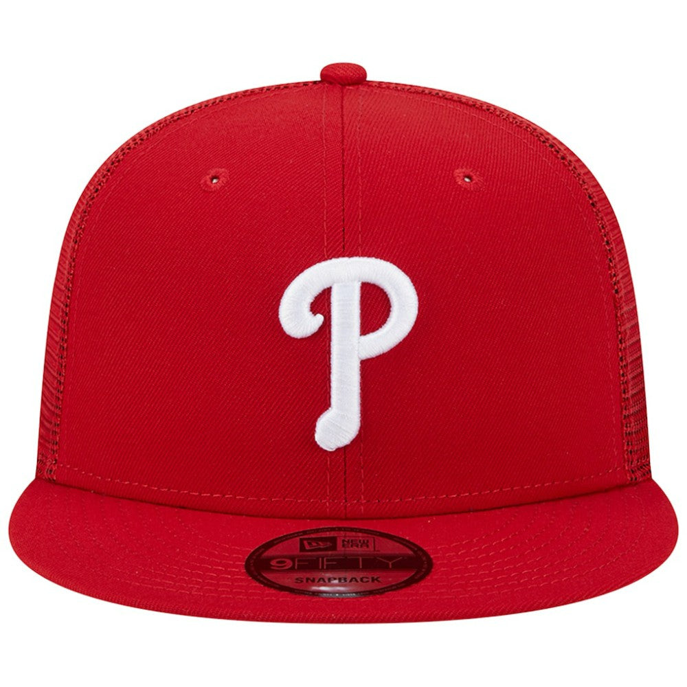 MLB Philadelphia Phillies New Era Team Color Trucker 9FIFTY Snapback Hat
