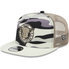 MLB San Francisco Giants New Era Chrome Camo A-Frame 9FIFTY Trucker Snapback Hat