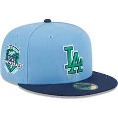 MLB Los Angeles Dodgers New Era Green Undervisor 59FIFTY Fitted Hat