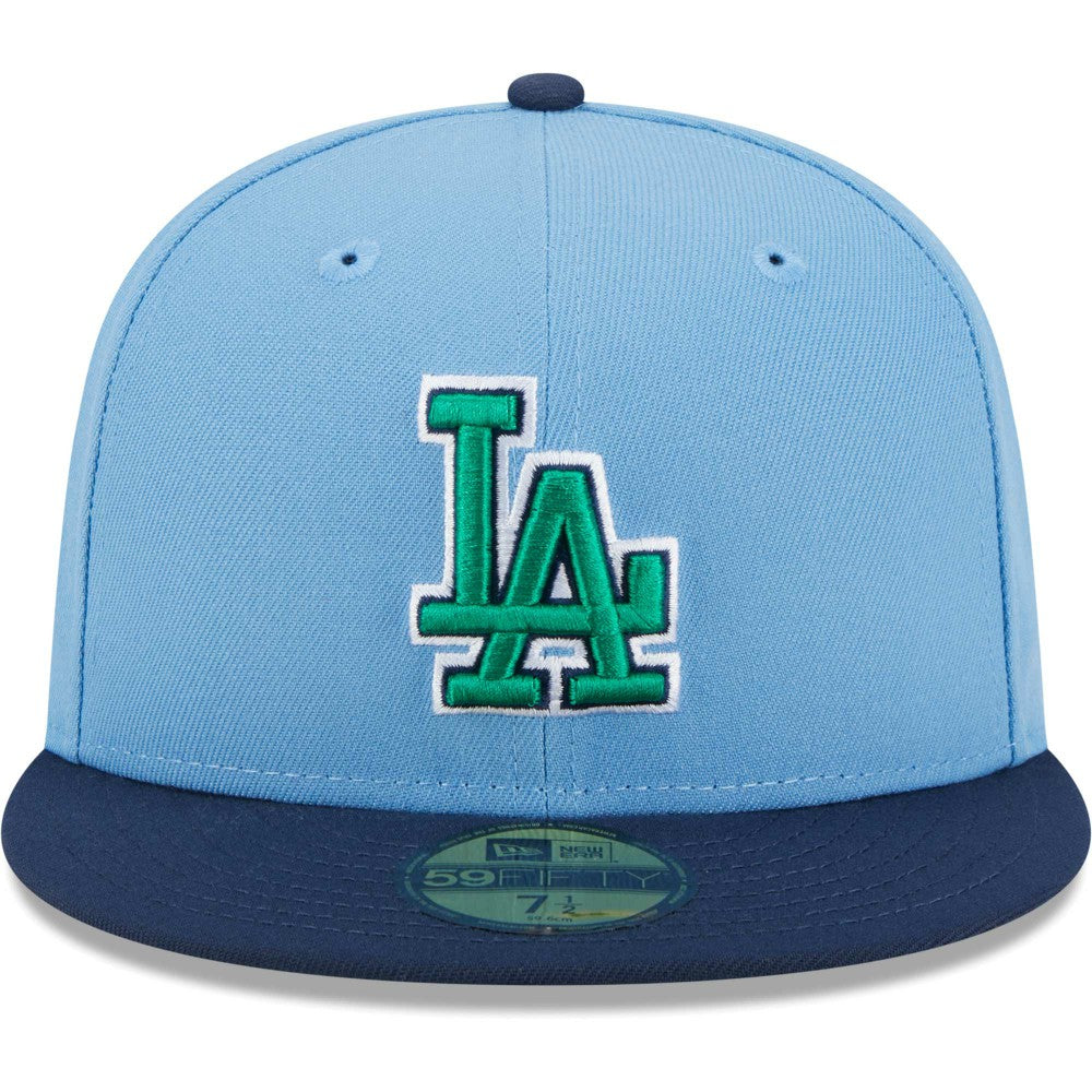 MLB Los Angeles Dodgers New Era Green Undervisor 59FIFTY Fitted Hat