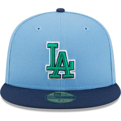 MLB Los Angeles Dodgers New Era Green Undervisor 59FIFTY Fitted Hat