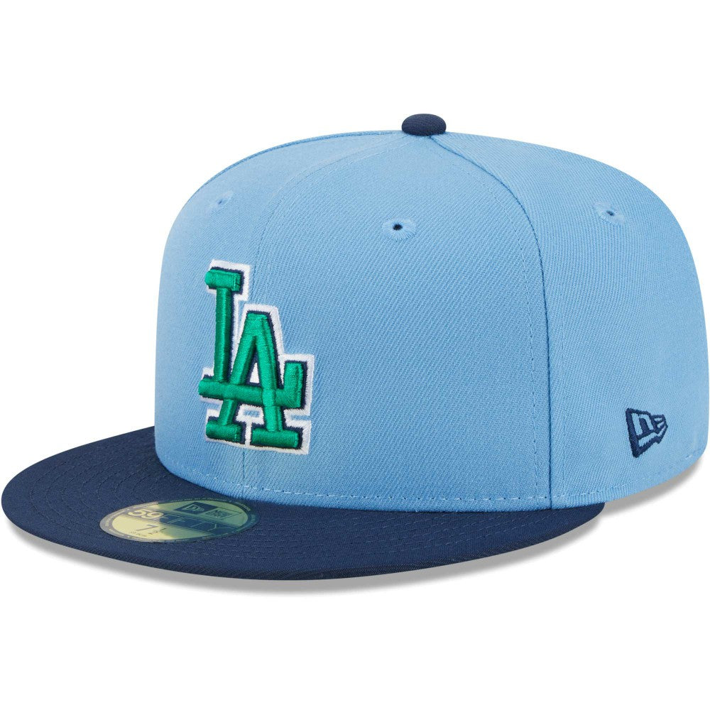 MLB Los Angeles Dodgers New Era Green Undervisor 59FIFTY Fitted Hat