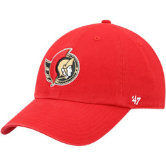 NHL Red Ottawa Senators '47 Team Clean Up Adjustable Hat
