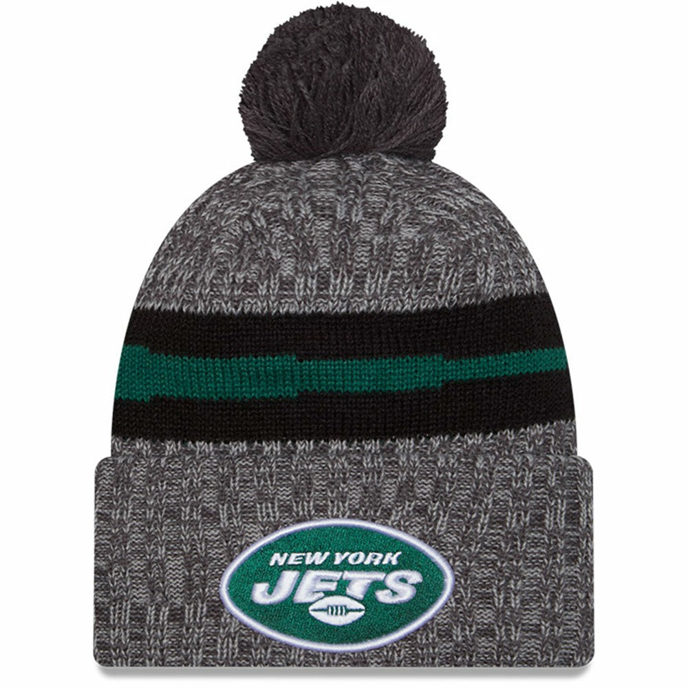 2023 Sideline Sport Cuffed Pom Knit Hat - New York Jets