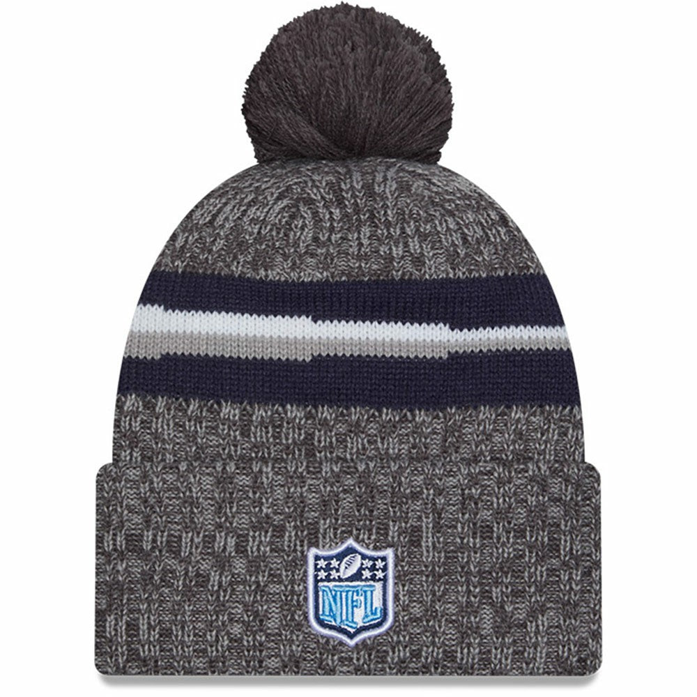 2023 Sideline Sport Cuffed Pom Knit Hat - Tennessee Titans