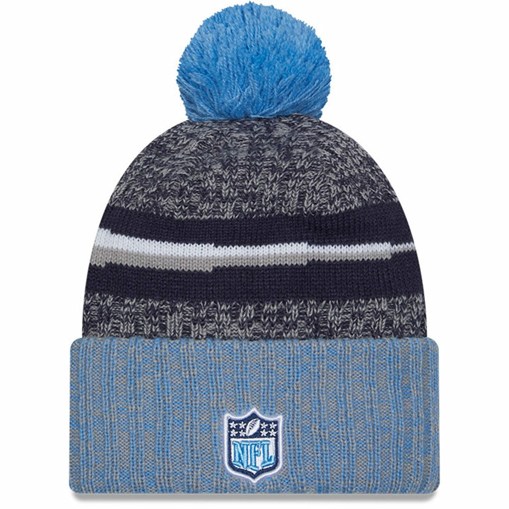 2023 Sideline Sport Cuffed Pom Knit Hat - Tennessee Titans