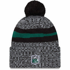 2023 Sideline Cuffed Knit Hat With Pom - New York Jets