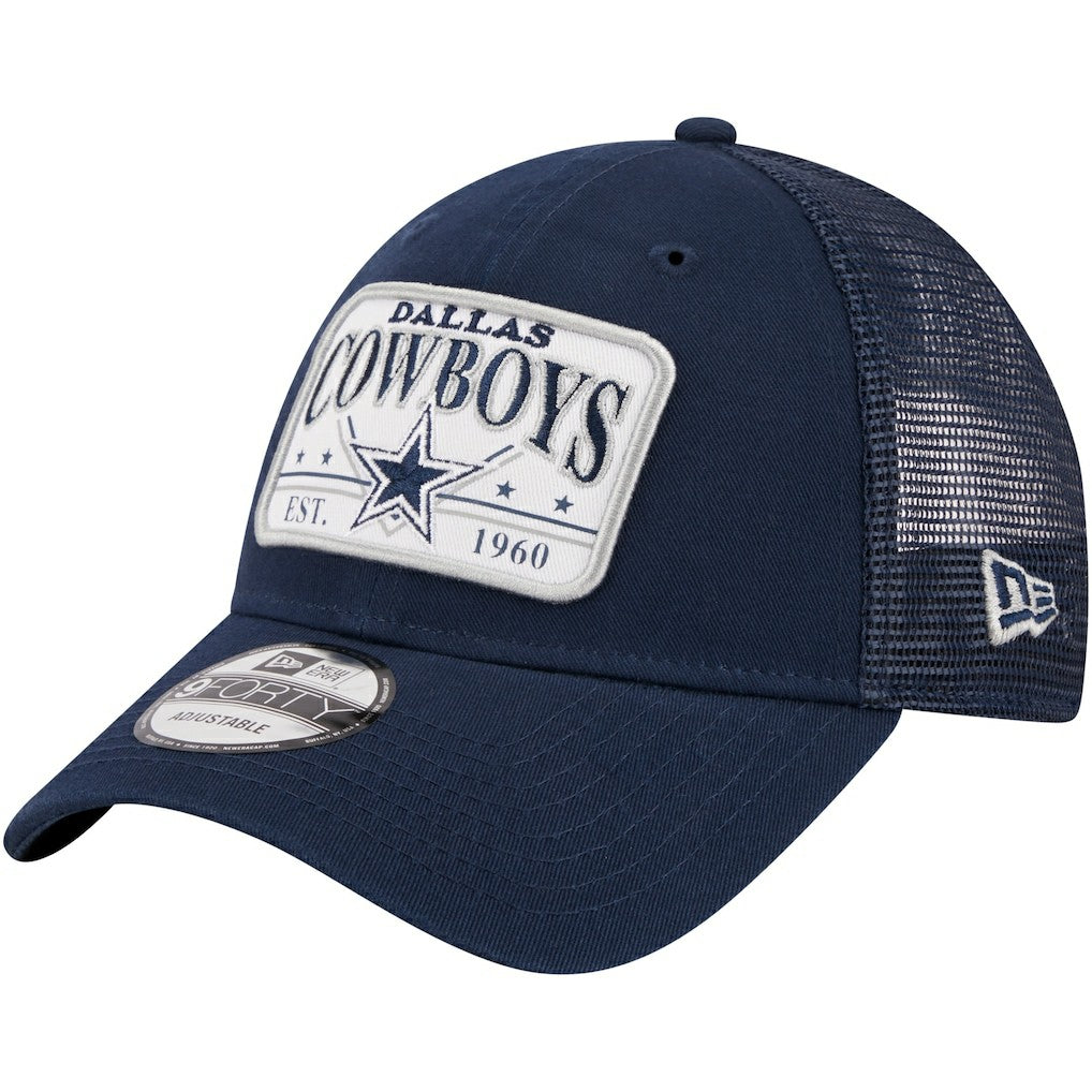 Plate 9FORTY Trucker Adjustable Hat - Dallas Cowboys
