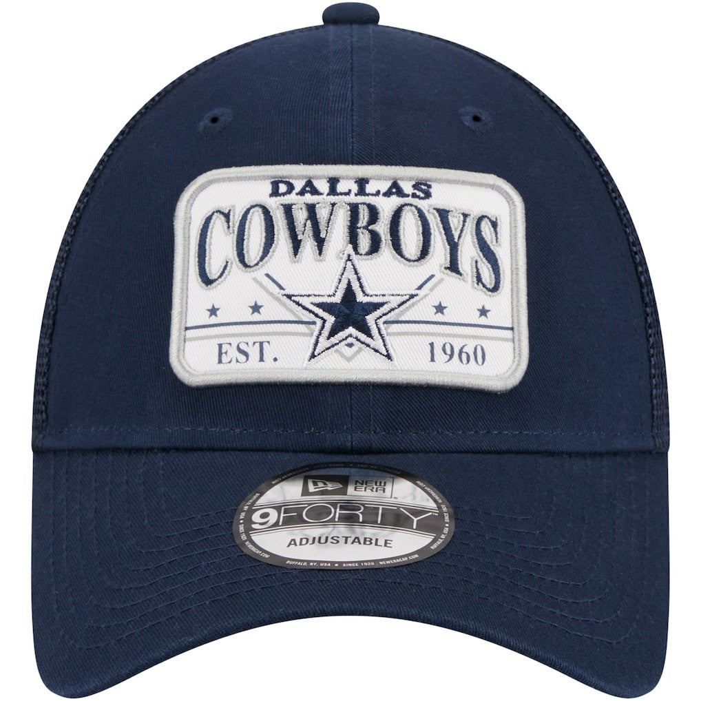 Plate 9FORTY Trucker Adjustable Hat - Dallas Cowboys