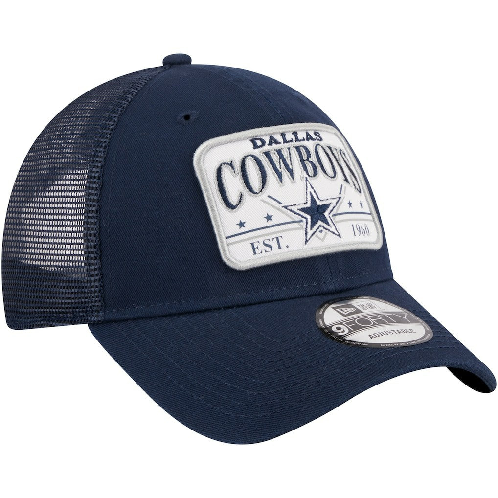 Plate 9FORTY Trucker Adjustable Hat - Dallas Cowboys