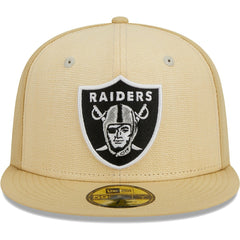 Raffia Front 59FIFTY Fitted Hat - Las Vegas Raiders