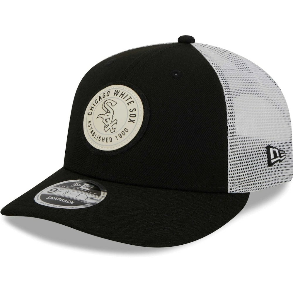 MLB Chicago White Sox New Era Circle Trucker Low Profile 9FIFTY Snapback Hat