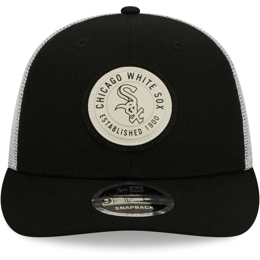 MLB Chicago White Sox New Era Circle Trucker Low Profile 9FIFTY Snapback Hat