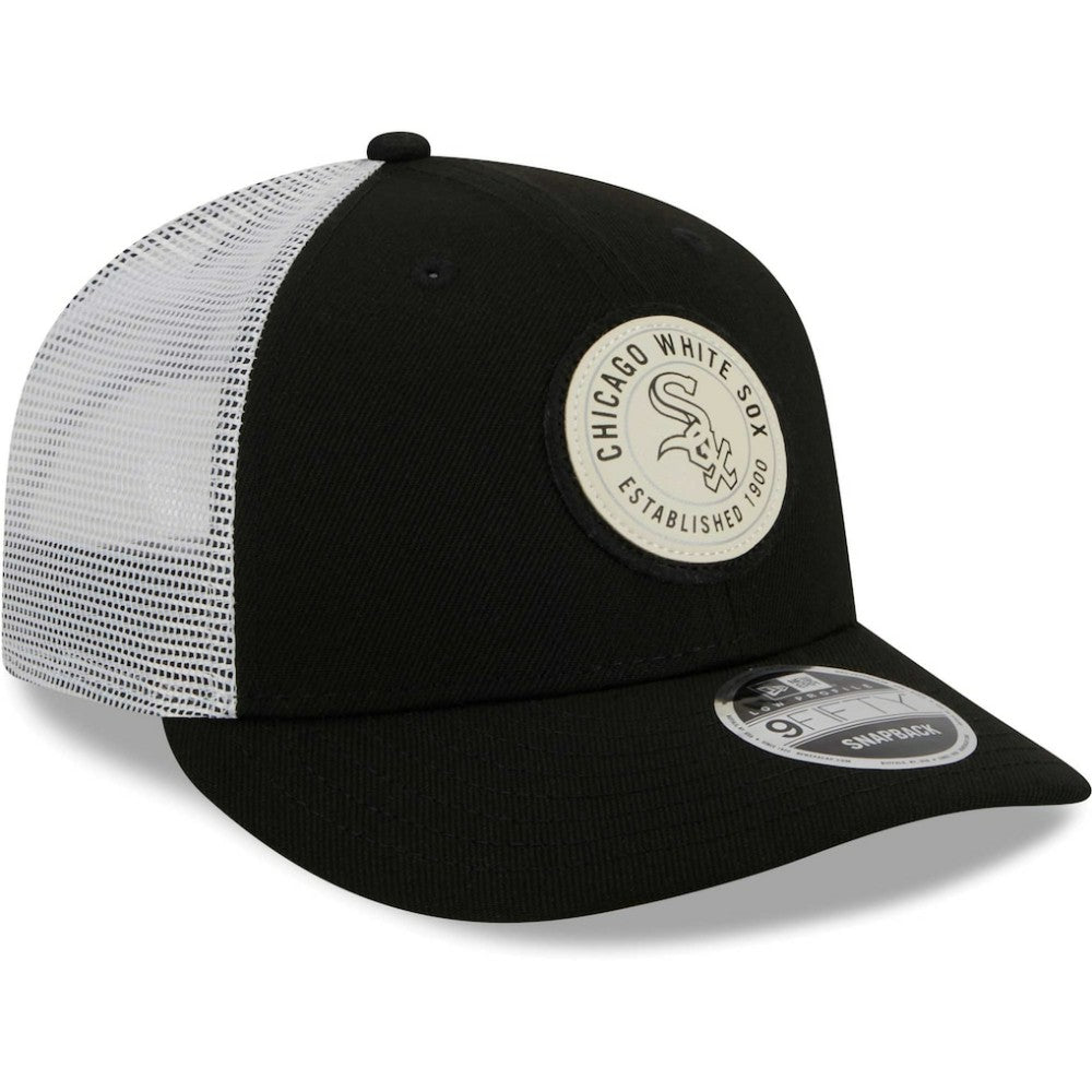 MLB Chicago White Sox New Era Circle Trucker Low Profile 9FIFTY Snapback Hat