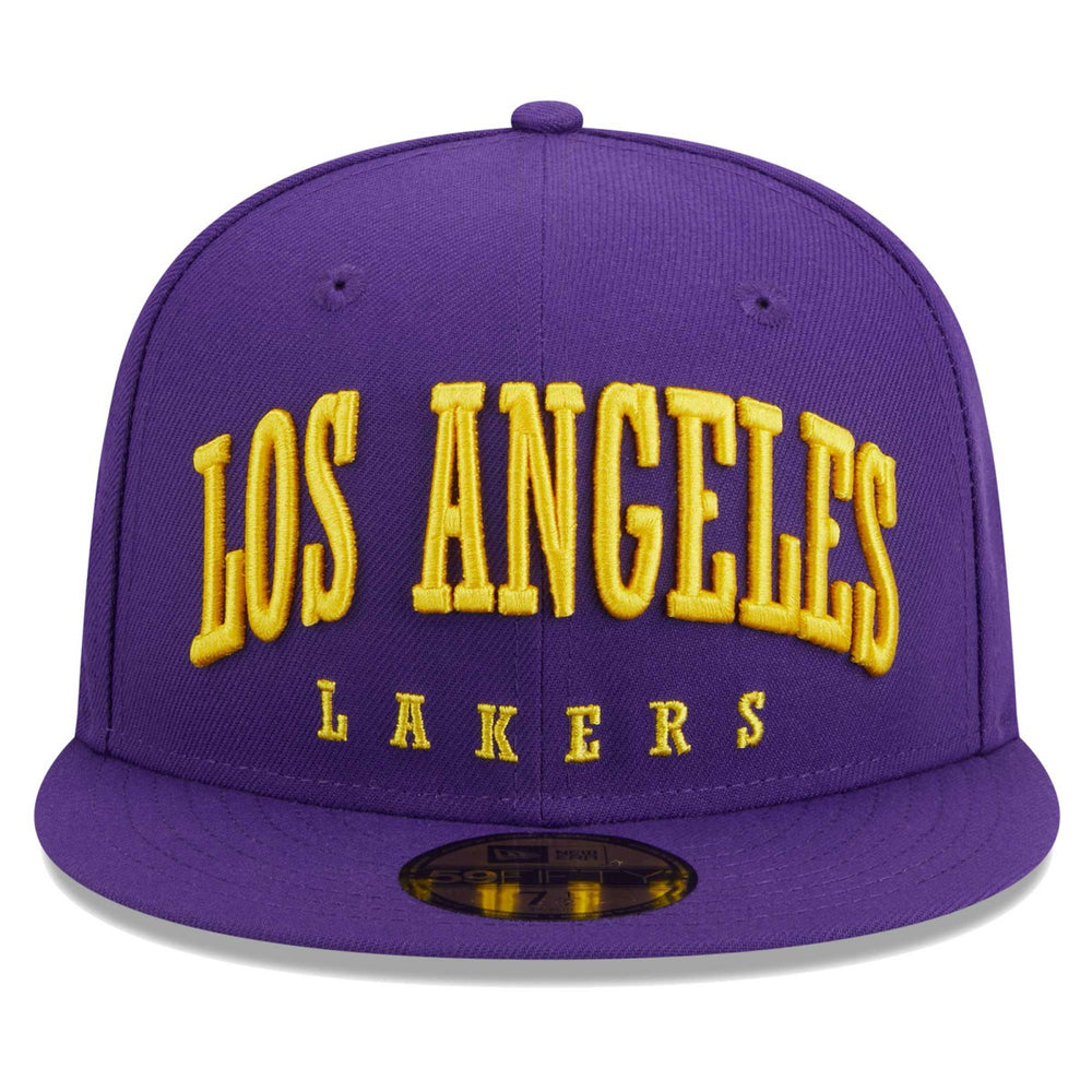 NBA Los Angeles Lakers Big Arch Text 59FIFTY Fitted Hat