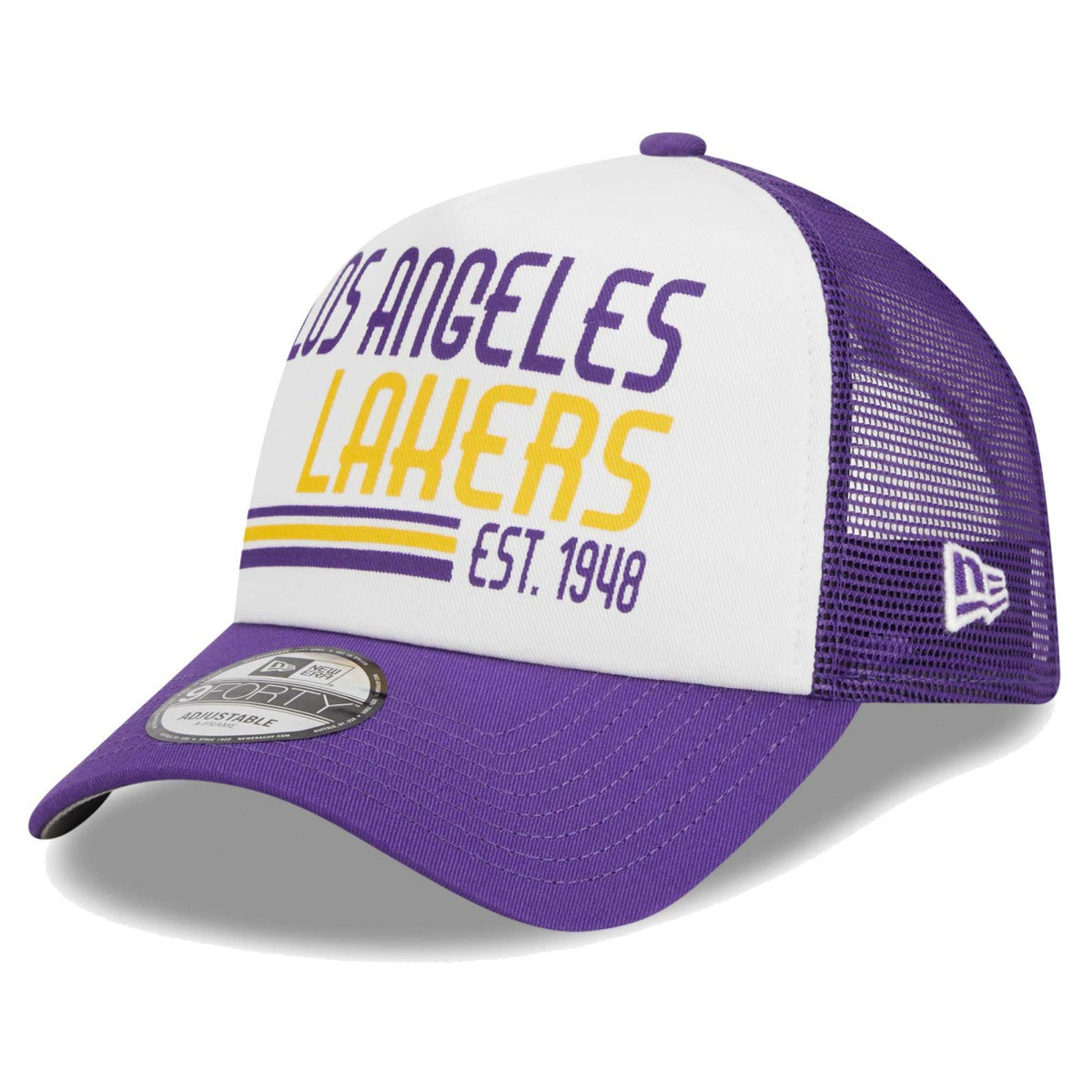 NBA Los Angeles Lakers Lift Pass Foam Front Trucker 9FORTY Adjustable Hat